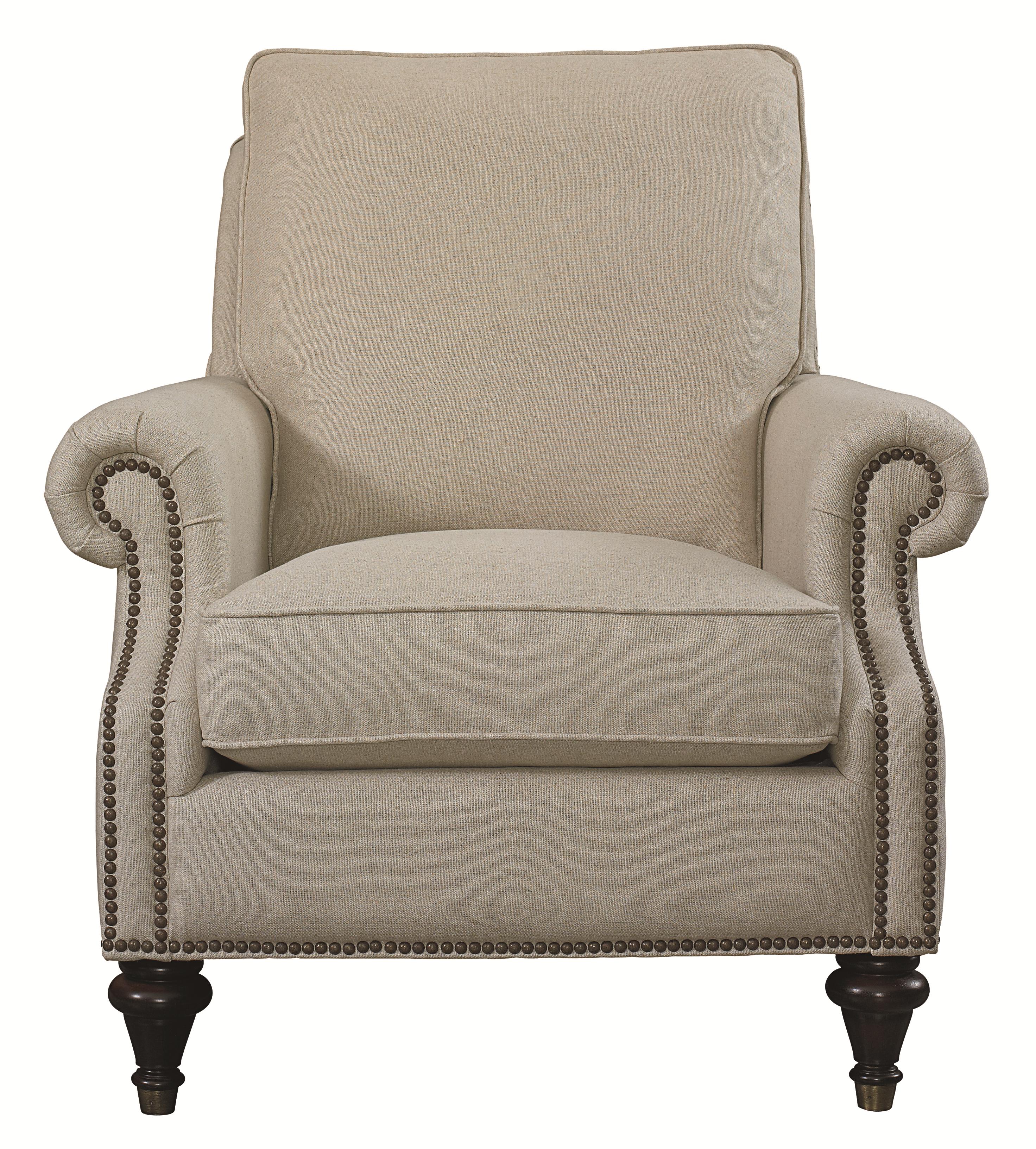 Bassett Oxford 149402 12811 Traditional Accent Chair with Nailhead